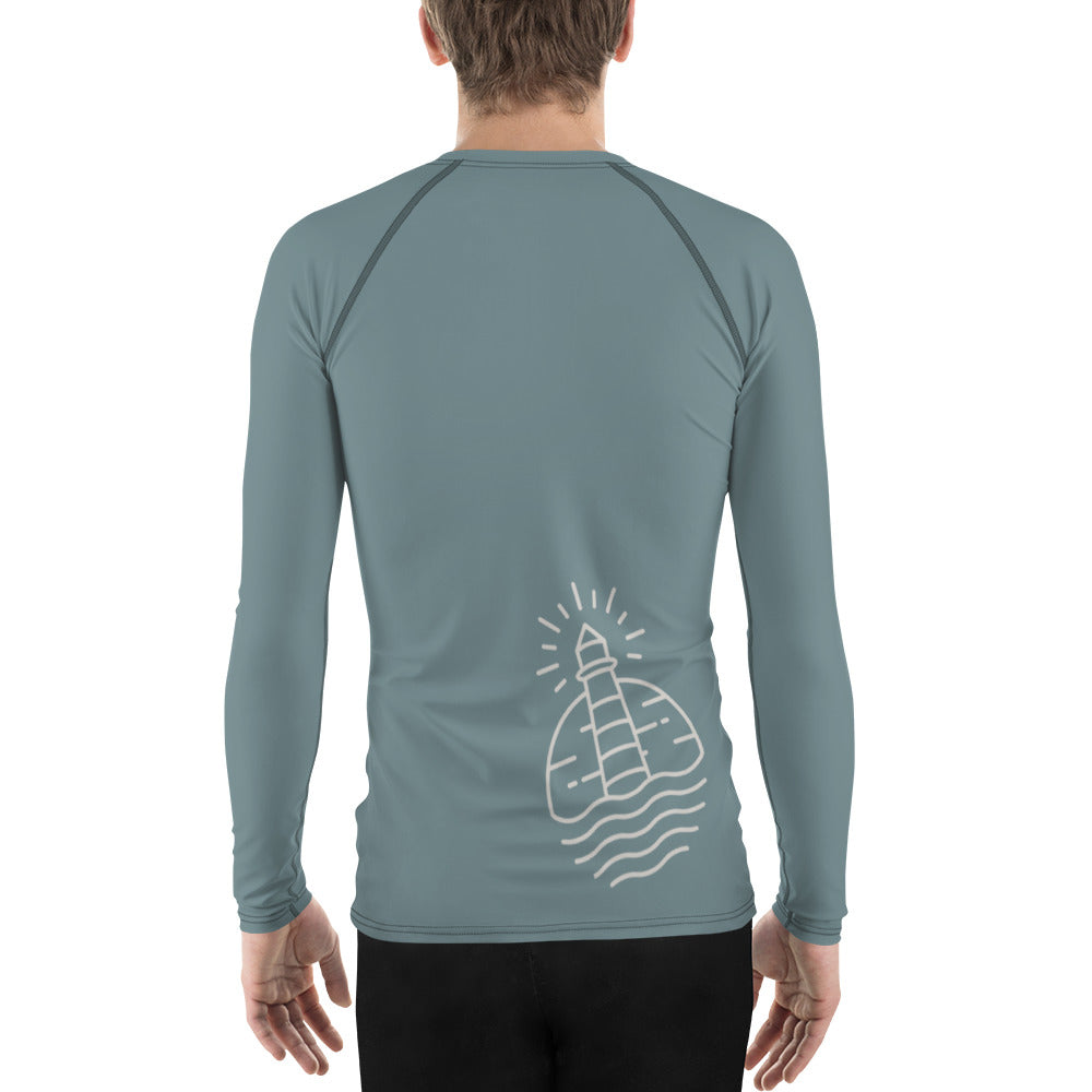 Men's Blue Long Island Rash Guard